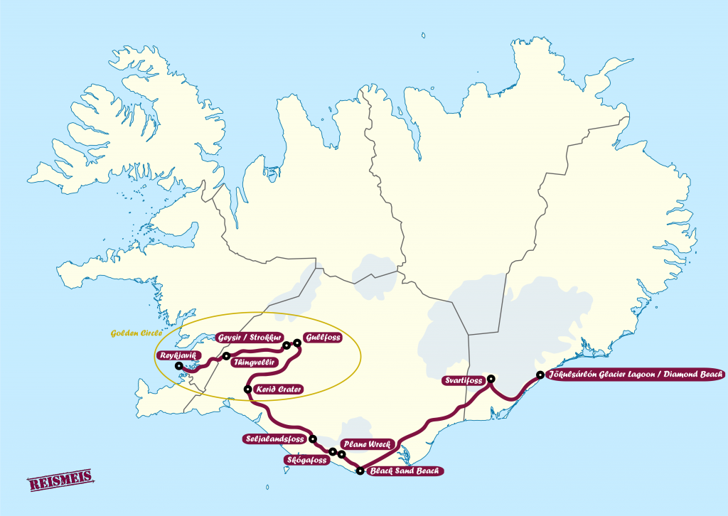 Route Iceland